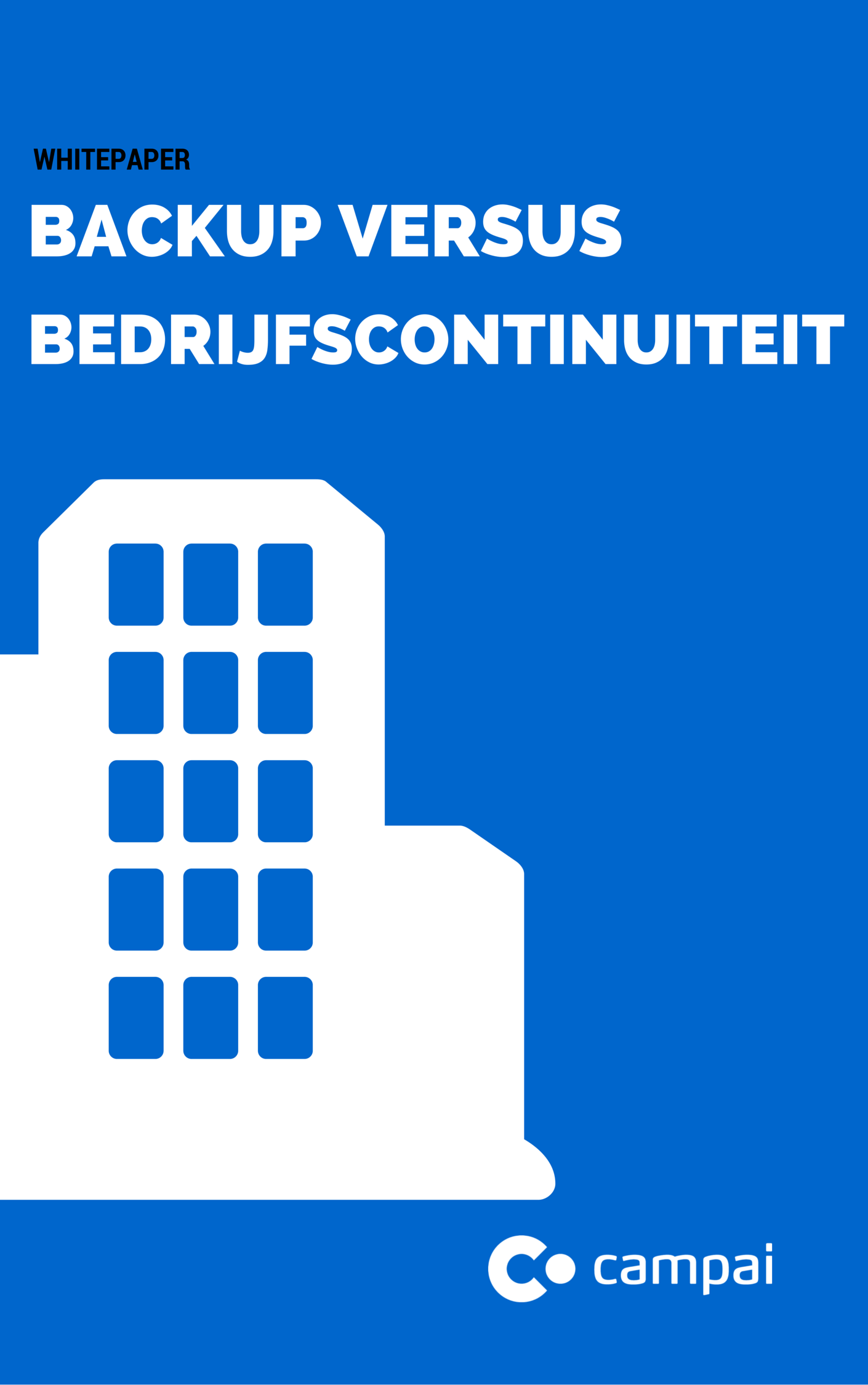 Voor bedrijven van elke omvang – ongeacht hun branche of locatie – is het essentieel om oplossingen voor databescherming te implementeren. In deze whitepaper bespreken we het belang van businesscontinuïteit in plaats van alleen maar back-up. Voor bedrijven van elke omvang – ongeacht hun branche of locatie – is het essentieel om oplossingen voor databescherming te implementeren. In deze whitepaper bespreken we het belang van businesscontinuïteit in plaats van alleen maar back-up.