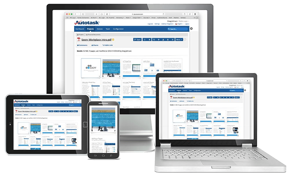 Veilig online bestanden delen met Autotask Workplace