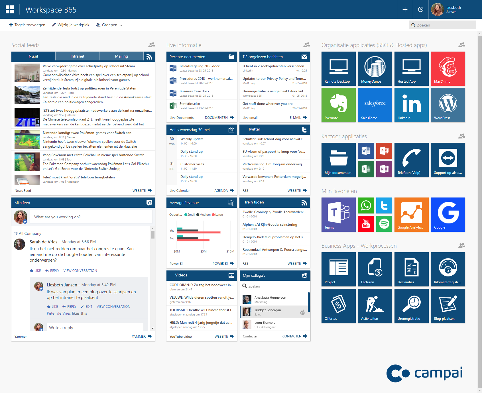 Workspace 365 - online startpagina voor al je bedrijfsapplicaties Workspace 365 - online startpagina voor al je bedrijfsapplicaties